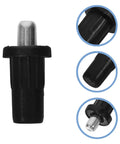 Close-up of metal and plastic components in 50 Pack Kitchen Cabinet Door Spring Pins Repair Kit with detailed views