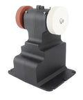 Cordless Mini Bench Grinder Compatible With 18V Battery Power And A Rock Solid Workbase, featuring a sturdy base and dual grinding wheels.