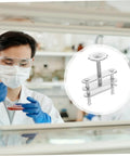 Lab technician with Ten Pack Water Stop Clip Tubing Clips With Flow Control And Swivel Screw Clamp Lab Gear Supplies