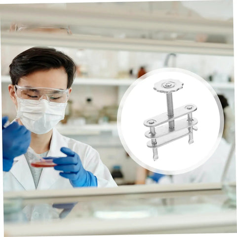 Lab technician with Ten Pack Water Stop Clip Tubing Clips With Flow Control And Swivel Screw Clamp Lab Gear Supplies