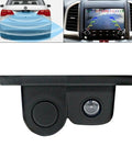 2 In 1 Backup Cam And Parking Sensor Kit With Waterproof HD Reversing Cam Rear View Display And Sound Alarm Parking Assistant For Cars Easy Install