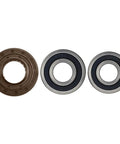 Heavy Duty Front Load Washing Machine Bearing Kit With Durable Rubber Tub Seal And Precision Steel Rollers, featuring three seals.