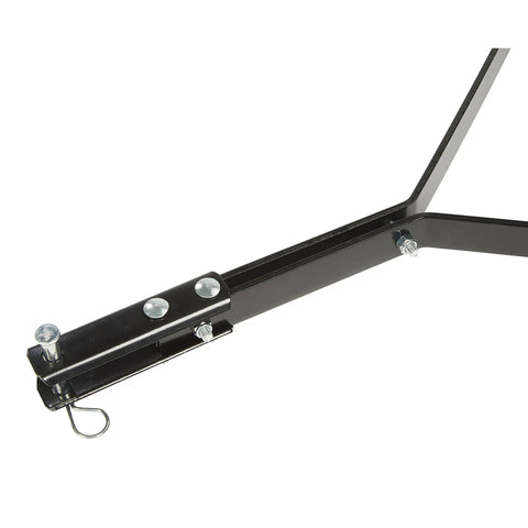 Close-up of metal hitch attachment for Lawn Roller 18 Inch Diameter 24 Inch Wide Poly Drum Holds Up To 270 Lbs And 31.1 Inch Working Width