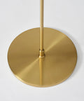 Base of Libra LED Floor Lamp With Adjustable Pivot Arm And Built In Dimmer, brass finish, modern minimalist design