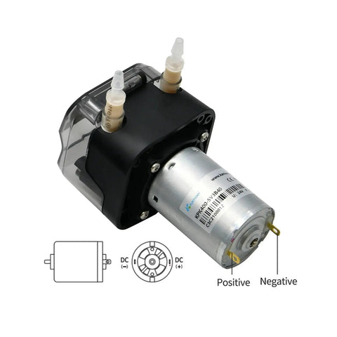 Kpk 12V Or 24V Peristaltic Dosing Pump Adjustable Flow Rate Up To 400Ml Min For Aquariums And Chemical Applications Gear Driven Motor With Easy Tubing Replacement For Water Treatment Projects