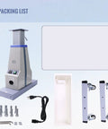 Motorized Optometrist Ophthalmic Table With Electric Lift, Drawer; assembly components and accessories shown.