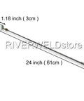 Adjustable Telescopic Inspection Mirror With 360 Degree Swivel Pocket Clip Retractable Handle Extends To 24 Inches 30mm Chrome Mirror