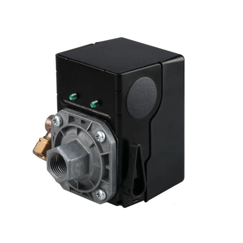 Replacement Pressure Switch 23474661 for 100 To 135 Psi Kick In and 35 Psi Diff for Single Stage Compressors in black.