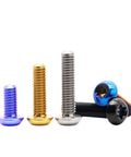 Titanium Alloy Socket Head Cap Screws Set In Ti 6Al 4V Aviation Grade With Blue Purple Anodized Finish M4 M5 M6 M8 Four Pieces CNC Machined