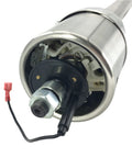AngyMeck 32-inch tilt manual steering column, stainless steel polished finish, with 9-hole wheel adapter, no key