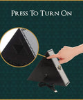 Legend Of Zelda Triforce Night Light LED Decorative Lamp with USB, showing black plastic base with Hyrule crest detail.