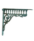 Wall Mount Shelf Bracket With Roman Column Triangle Structure For Dope Space Saving Storage, Vintage Industrial Style, Heavy Duty Floating Shelf Support