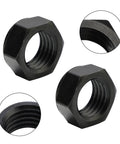 2 Pack Arbor Nut For Delta Unisaw Left Hand Thread Fits Right Tilt Saw, close-up on hexagonal design and threading detail.