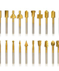 Get These 10 Pcs HSS Rotary Router Bits For Woodworking And Carving! High speed steel router bits for engraving wood and metal.