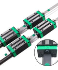 Top-Tier 2Pcs HGR25 Square Linear Guide Rail Kit With Slides For Super Smooth 3D Printer Builds Featuring Precision Ground Rails And Low Friction Blocks, HGR25 rail blocks