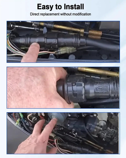 Installation process for Outboard Ignition Switch Key Assembly For 2 And 4 Stroke Motors, Main Remote Control Box, Replacement Part
