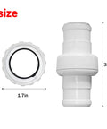 Pool Cleaner Hose Swivel Kit Replacement 9-100-3002 for 360 and 380 Pool Cleaners, white ABS swivel showing 1.7in width and 3.3in height