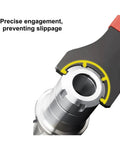 Heavy Duty ER Collet Spanner Wrench For ER16 ER20ER30ER40Chuck Nut Holder With Precision Grip For CNC Milling And Lathe Machine Tool Changes close-up showing precise engagement preventing slippage.