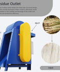 Semi Automatic Fiber Extractor Machine Crushes Fresh Plant Residue Fast Built Tough For Backyard Farms showing fiber outlet design.