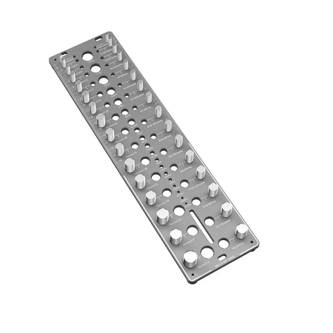 51 In 1 Bolt Size Finder And Thread Checker With 32 Metric And 32 SAE Nut And Bolt Gauges, 19 Drill Bit Checker visible