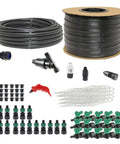 Complete Deluxe Drip Irrigation Kit For Small Farms With Three Quarter Inch Poly Mainline Tubing, Long Run Drip Tape, Perma-Loc Valves