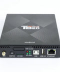 Hella Smooth Full Color Led Display Controller And Plug And Play Multimedia Player With Seamless Cloud Sync And Zero Lag Handling For Retail Screens, top view of compact black multimedia controller.