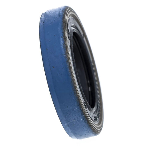 Side view of blue OEM Seal AT12820 for compact tractors and UTVs replacement fits 330 322 332 318 316 420 430 diesel front ends.
