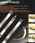 Carbide Tipped Wood Turning Tools Set With Pro Grade Aluminum Grip Handles Lathe Rougher And Finisher Swan Neck Hollowing Tool