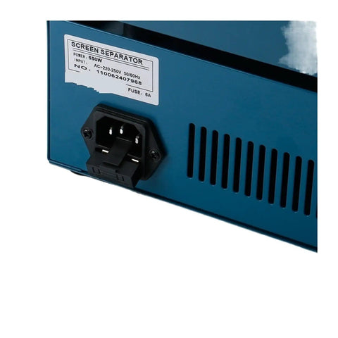 Back view of Pro Grade 850W Digital Soldering Station With 200x200mm Hot Plate Preheater For PCB SMD Rework Desoldering 100-350 C