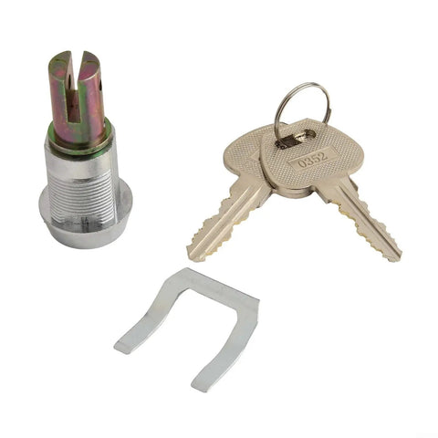 Chrome Heavy Duty Tool Cabinet Drawer Lock With Copper Core And Zinc Alloy Cam Lock Two Keys For Vending Machines And Tool Cabinets Secure Storage For Garages And Shops Easy Flat Key Access
