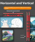 BXRSRTZ Spirit Level Gift Idea Decor Kit demonstrating horizontal and vertical measurements with bubbles for accuracy.