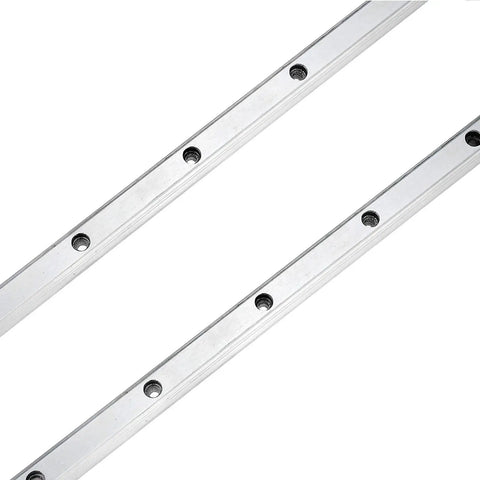 600mm HGR20 Linear Slide Rail Kit with precision holes for CNC machines and DIY projects, shown in close-up view.