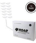 Smoke Safety Glasses With Polycarbonate Lenses, 12 Pairs Per Box, packaging displayed with 12 pairs of glasses