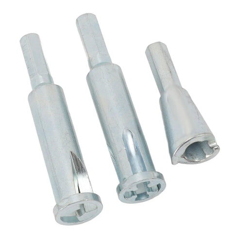 Quick Strip And Twist Drill Bit Kit For Electricians High Speed Steel Wire Stripping Tool, set of three drill adapters.