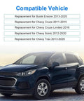 Premium Electric Engine Water Pump With Thermostat No Hassle Bolt On Installation Sweet Swap To Keep The Block From Running Hot For Buick Chevy Encore Trax Cruze Sonic L4 1.4L 2013 2020 displayed on a compatible vehicle.