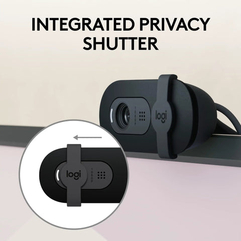 Hella Crisp Full Hd 1080p Webcam For Streaming And Remote Meetings Boasting Auto Light Correction Built In Privacy Slider and shutter detail.