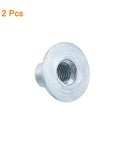 Heavy Duty M6 Weld Through Tee Nuts With Zinc Plated Finish, 12 Piece Pack Of Round Flange Insert Fasteners for sheet metal.