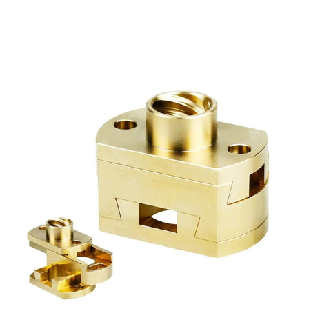 Get This Awesome 2PC High Quality T8X8mm Oldham Coupling With Included Nut For Ender3 CR10 Voron VzBoT 3D Printers Smooth Z Axis Screw Upgrade gold metal 3D printer Z axis coupling