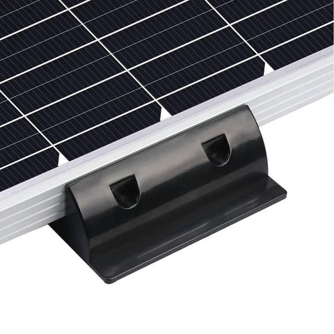 No Drill Corner Bracket Roof Mount for Solar Panels on RVs and Boats, Easy Clamp Style Mount with Aluminum Frame and UV Resistant ABS