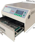 Pro Grade Automatic Infrared Reflow Soldering Oven For PCB Chips And Aluminum Substrates 1500W T962A Infrared IC Heater open tray
