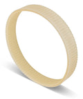 Badass Nine Rib Replacement Drive Belt For DeWalt DW735 And DW735X Woodworking Planers, beige rubber drive belt, 9 rib design.