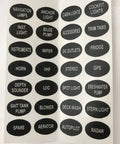 LED 12V 8 Switch Boat Distribution Panel Pre Wired And Panel Mounted With Illuminated Rocker Switches Includes customizable labels