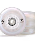 Lit Up Inline Skate Wheels 76Mm 80Mm 90A Pearl Luminescent Roller Blade Wheels For Indoor Outdoor Use 4 Pack LED Motion Powered Night Visibility Glow