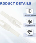 White 4.2mm polycarbonate arrow nocks from Beefy 4.2mm Arrow Nocks 30 Pack White Insert Nocks Replacement For Hunting And Target Archery.
