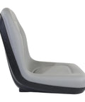 High Back Replacement Seat For Timecutter SS Lawn Mowers Built Tough Comfort Easy Install Durable Foam Stable Support Fits Multiple Mower Models American Owned And Operated Quality Replacement Part, side view