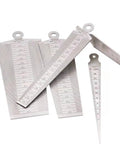 Stainless Steel Taper Gauge 1-15mm and 1/32-5/8 Inch Welding Gauge For Inch And Metric Feeler Gap Measurements 0.1mm Accuracy Pocket Size Laser Engraved Readouts