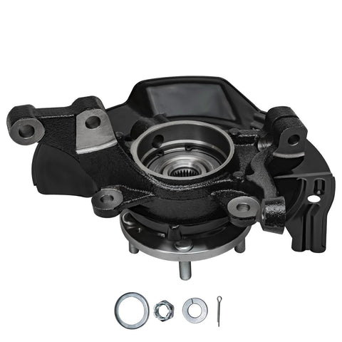 Front 2Pc Steering Knuckles And Wheel Bearing Hubs Assembly Replacement For 2011 Hyundai Sonata 2.4L with Sport Suspension Kit