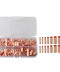 Check Out This Awesome 250 Pcs Wire Ferrule Kit With 7 Sizes Of Red Copper Crimp Connectors And Non Insulated Butt Terminals Perfect For Automotive Marine Home Appliance Projects And Electrical Repairs At The Shop Or Garage Today. 250-piece red copper wire ferrule kit, 7 sizes, in plastic case
