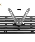 Nissan 370Z Front Bumper Tow Hook License Relocator Mount Bracket Version 2 EOS Plate Tow-384-V2 T6061 aluminum shown