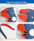 Close-up of 2 In 1 Self Adjusting Wire Stripper And Cutter With Depth Stop Automatic Wire Stripping Pliers Crimp Tool And Cable Cutter